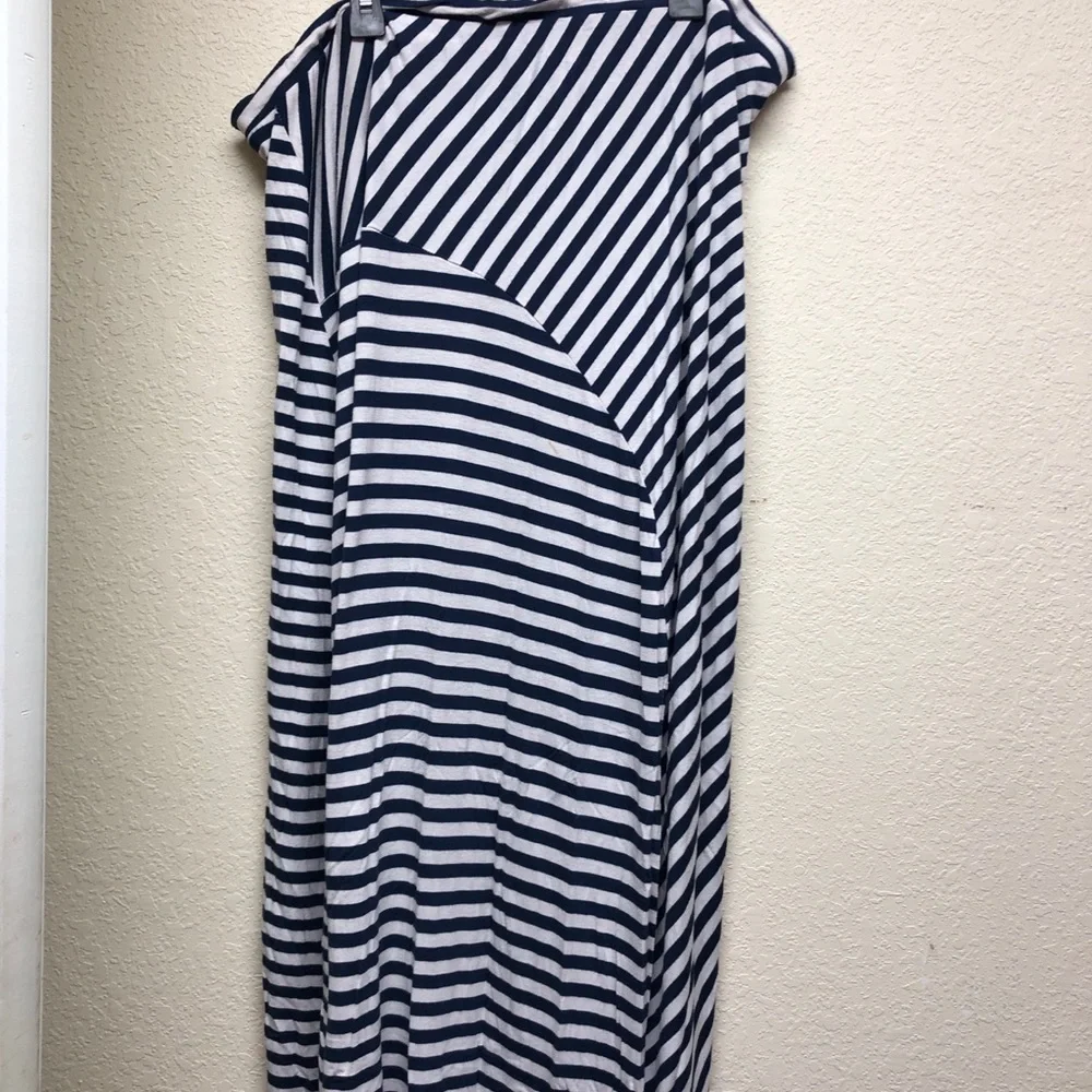 2- Striped Navy/White Time and True Maxi Skirts and black/white Apt 9 both XXL